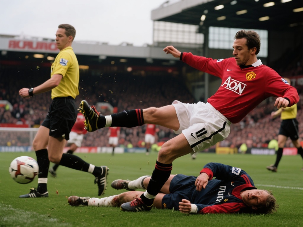 内维尔:塔科夫斯基逃红牌侥幸裁判漏判明显犯规 塔科夫斯基的动作虽未最终引发人员伤病,但